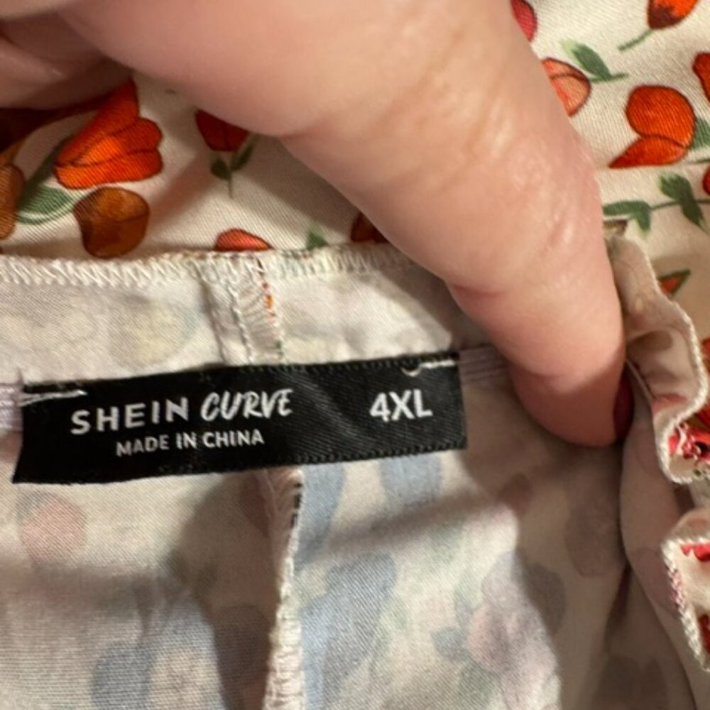 ❤️SPRING/SUMMER FLORAL PRINT TOP   PLUS SIZE: 4X - Picture 5 of 5